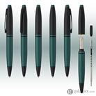 Cross Calais Ballpoint Pen in Matte Green Lacquer with Black Trim Ballpoint Pen