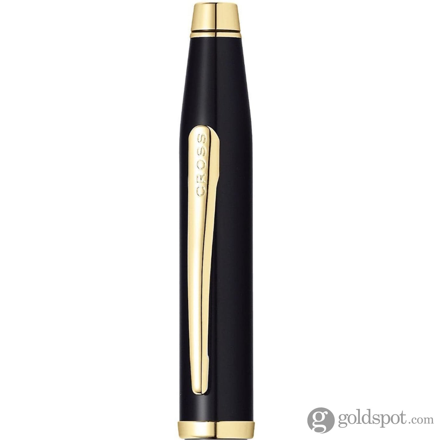 Cross Century II Ballpoint Pen in Black Lacquer with 23K Gold Trim Ballpoint Pen