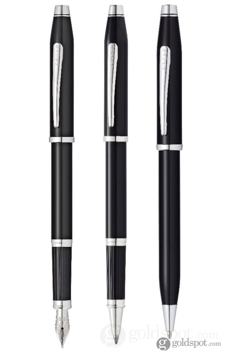 Cross Century II Ballpoint Pen in Black Lacquer - Goldspot Pens