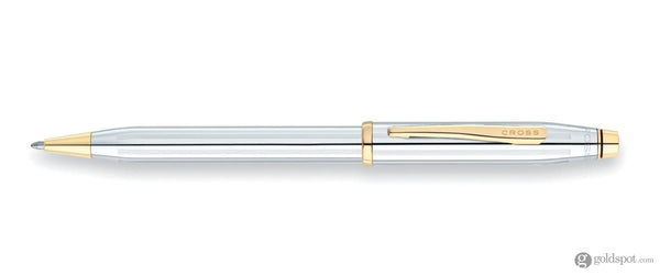 Cross Century II Ballpoint Pen in Medalist Chrome with Gold Trim Ballpoint Pen