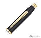 Cross Century II Fountain Pen in Black Lacquer 23K Gold Trim & Nib - Medium Point Fountain Pen