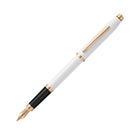 Cross Century II Fountain Pen in Pearlescent White Lacquer with Rose Gold Trim Fountain Pen