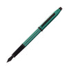Cross Century II Fountain Pen in Translucent Green Lacquer with Polished Black PVD Trim Fountain Pen