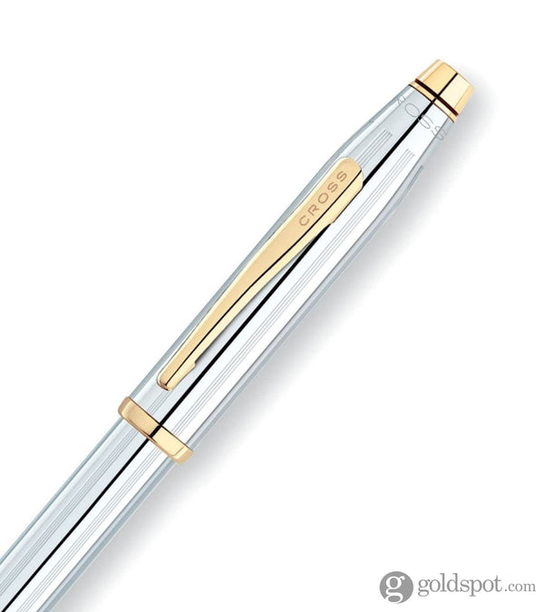 Cross Century II Medalist Fountain Pen in Chrome with Gold Trim Fountain Pen