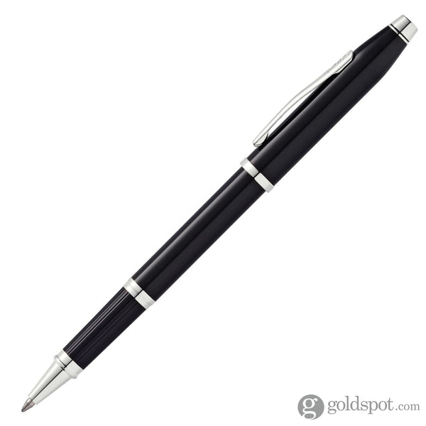 Cross Century II Selectip Rollerball Pen in Black Lacquer & Rhodium Plated Trim Rollerball Pen