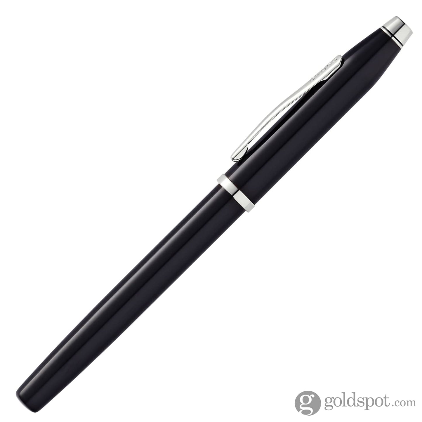 Cross Century II Selectip Rollerball Pen in Black Lacquer & Rhodium Plated Trim Rollerball Pen