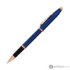 Cross Century II Selectip Rollerball Pen in Translucent Blue Lacquer with Rose Gold Trim Rollerball Pen