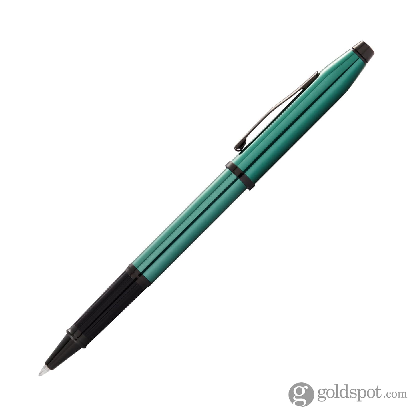 Cross Century II Selectip Rollerball Pen in Translucent Green Lacquer with Polished Black PVD Trim Rollerball Pen