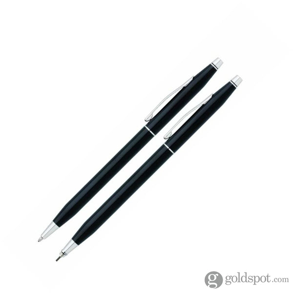 Cross Classic Century Ballpoint Pen & 0.7mm Mechanical Pencil in Black Lacquer - CLO Gift Set