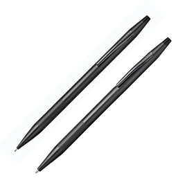 Cross Classic Century Ballpoint Pen & 0.7mm Mechanical Pencil Set in Black PVD with Micro Knurl Grip