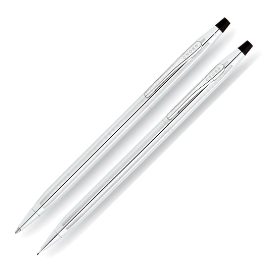 Cross Classic Century Ballpoint Pen & 0.7mm Mechanical Pencil Set in Lustrous Chrome