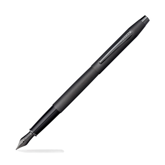 Cross Classic Century Fountain Pen in Brushed Black PVD with Diamond Engraving