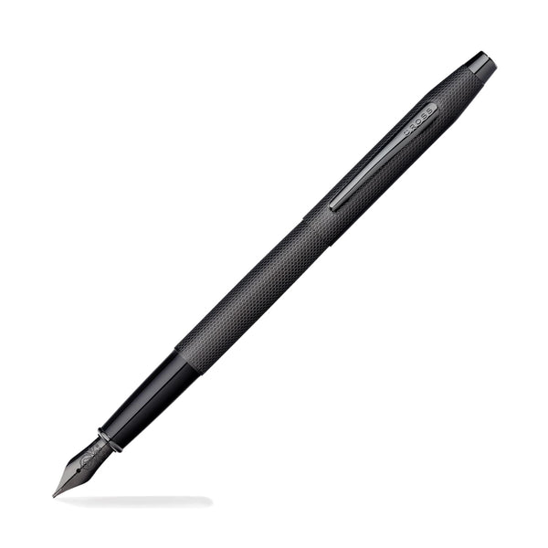 Cross Classic Century Fountain Pen in Brushed Black PVD with Diamond Engraving Fountain Pen