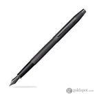 Cross Classic Century Fountain Pen in Brushed Black PVD with Diamond Engraving Medium Fountain Pen