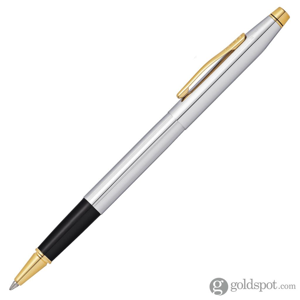 Cross Classic Century Medalist Rollerball Pen In Chrome With Gold Trim