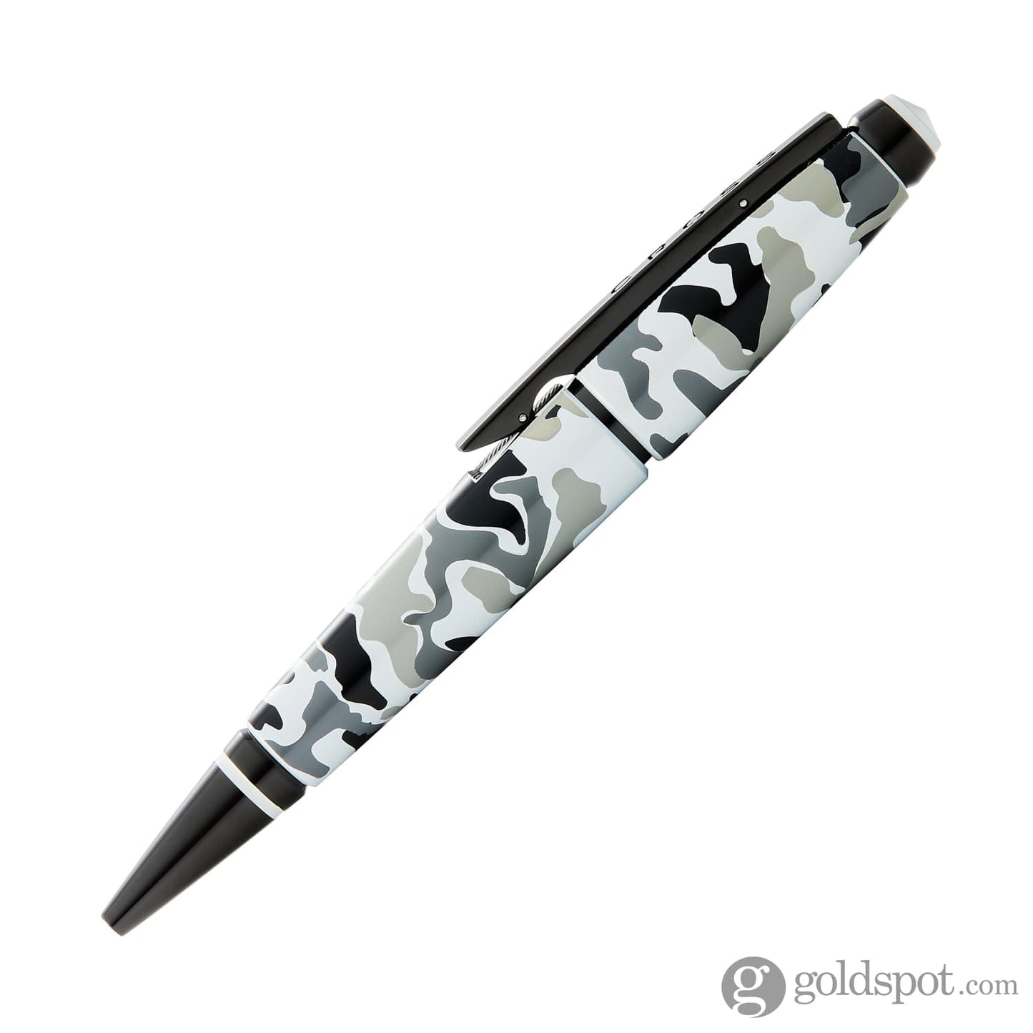 Cross Edge Capless Rollerball Pen in Black and White Camo with Black PVD Trim Rollerball Pen