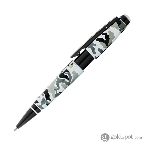 Cross Edge Capless Rollerball Pen in Black and White Camo with Black PVD Trim Rollerball Pen