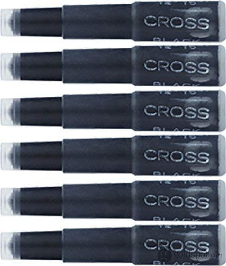 Cross Ink Cartridges in Black - Pack of 6 Fountain Pen Cartridges