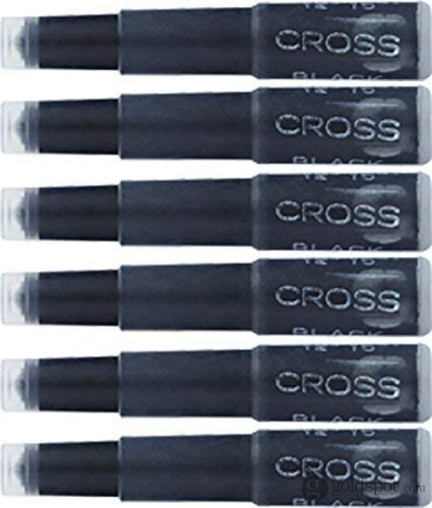 Cross Ink Cartridges in Black Pack of 6 Goldspot Pens