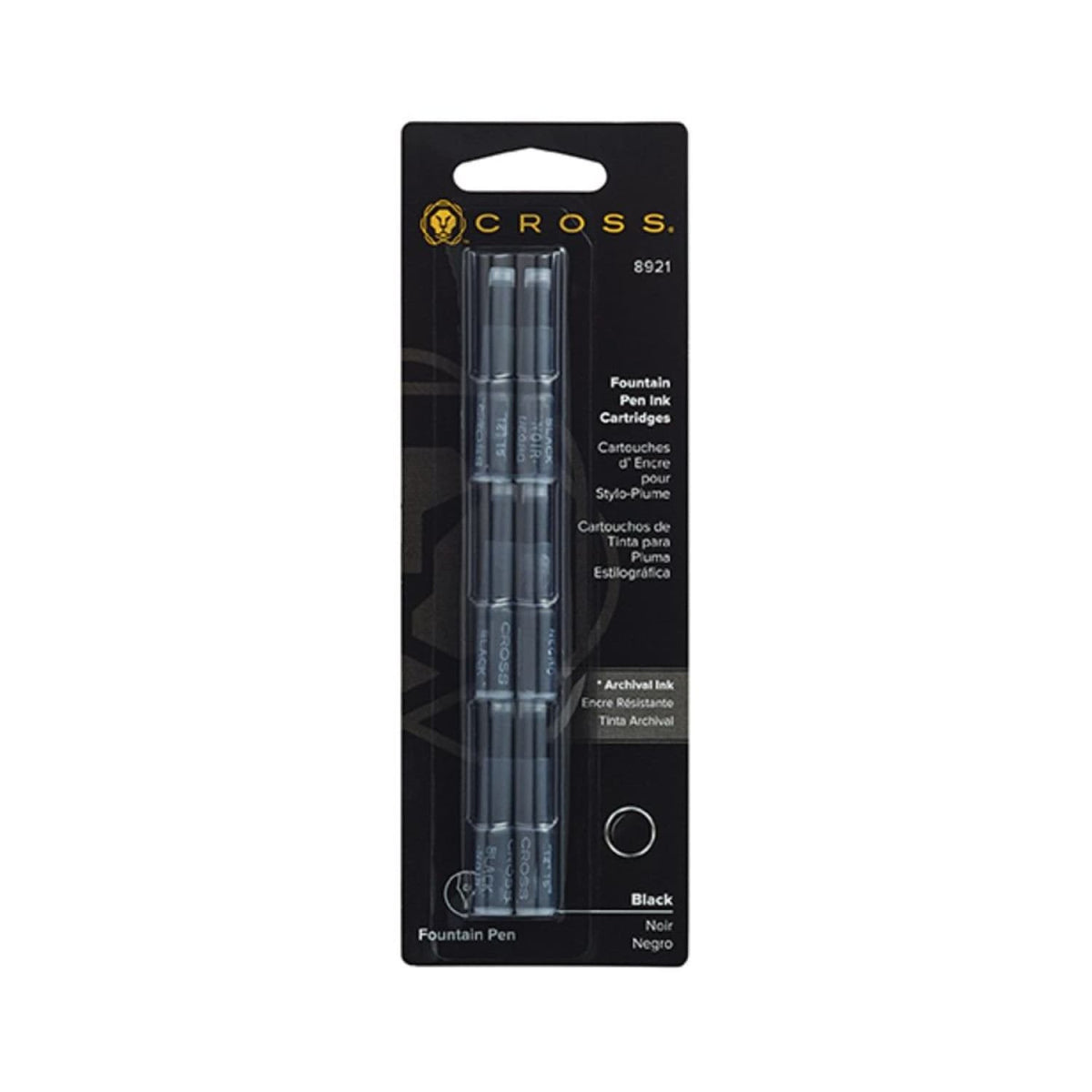 Cross Ink Cartridges in Black Pack of 6 Goldspot Pens