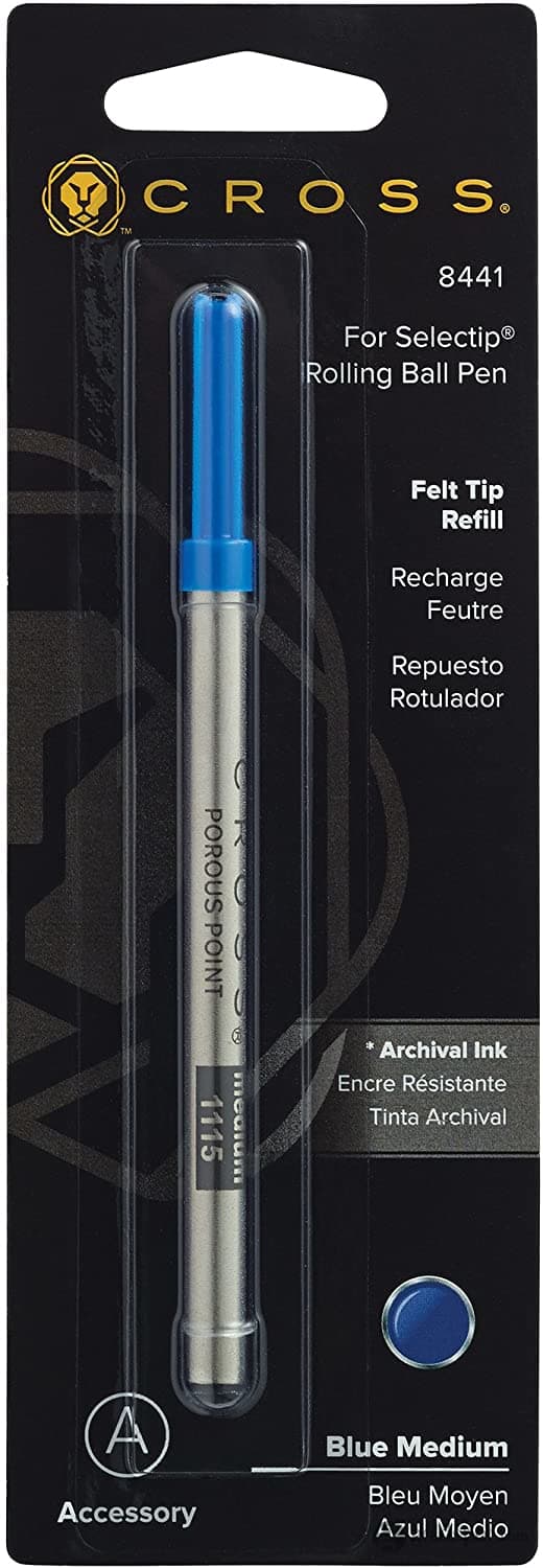 Cross Selectip Porous-Point Ballpoint Pen Refill in Blue Ballpoint Pen Refill