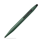 Cross Tech 2 Ballpoint Pen in Matte Green with Touch Screen Stylus Ballpoint Pen