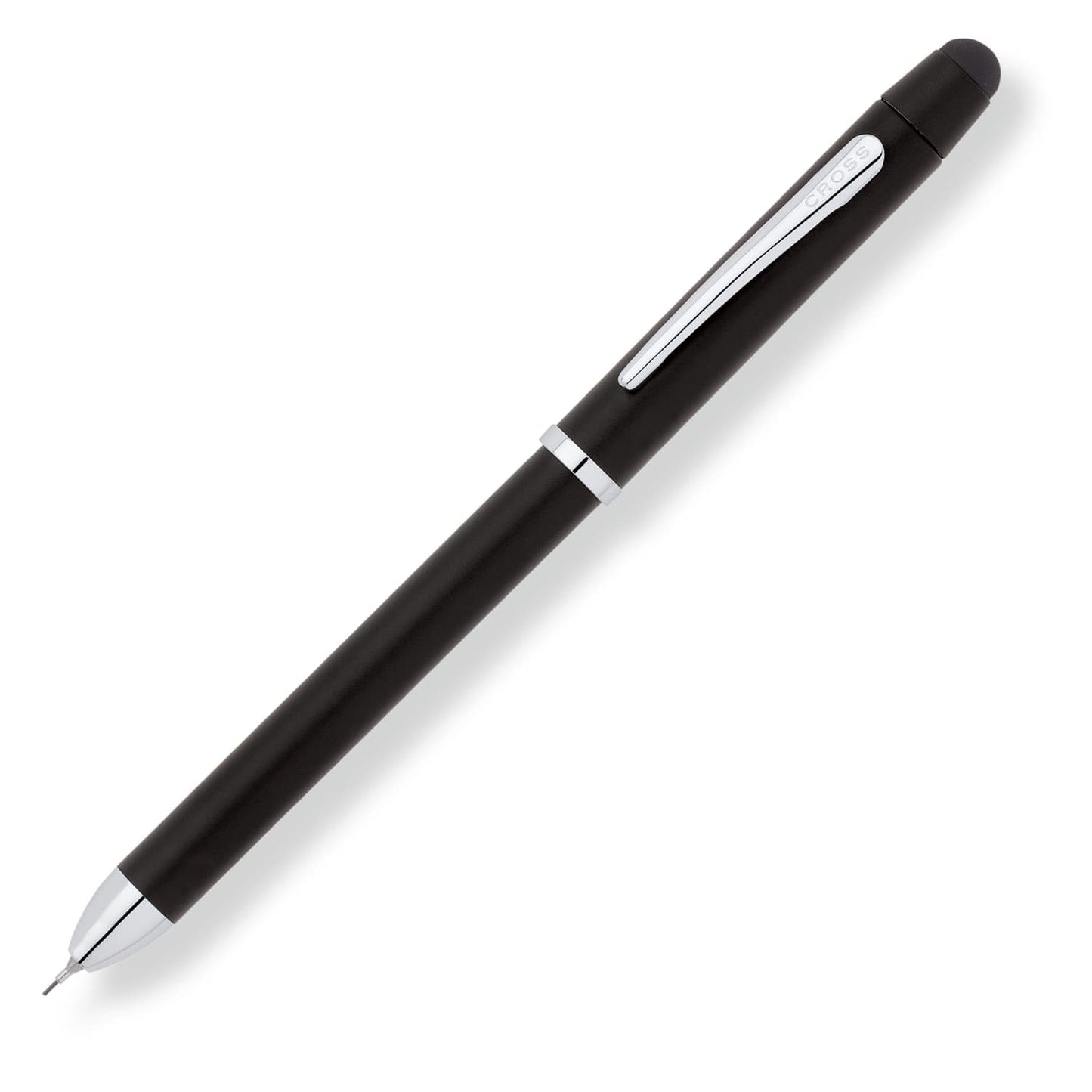 Cross Tech 3+ Multi Functional Pen in Satin Black with Chrome Trim Multi-Function Pen
