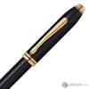 Cross Townsend Ballpoint Pen in Black Lacquer with 23K Gold Trim Ballpoint Pen