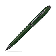 Cross Townsend Ballpoint Pen in Green PVD Micro Knurl