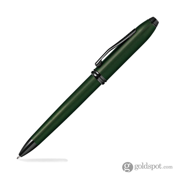 Cross Townsend Ballpoint Pen in Green PVD Micro Knurl Ballpoint Pen