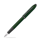 Cross Townsend Fountain Pen in Green PVD Micro Knurl Fountain Pen