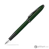 Cross Townsend Fountain Pen in Green PVD Micro Knurl Fountain Pen