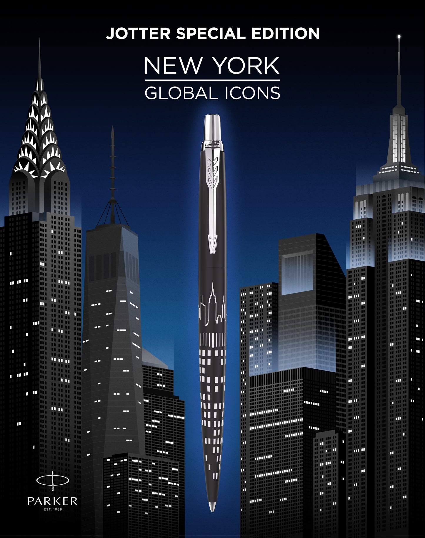 Parker Jotter Ballpoint Pen in NYC Special Edition Pens