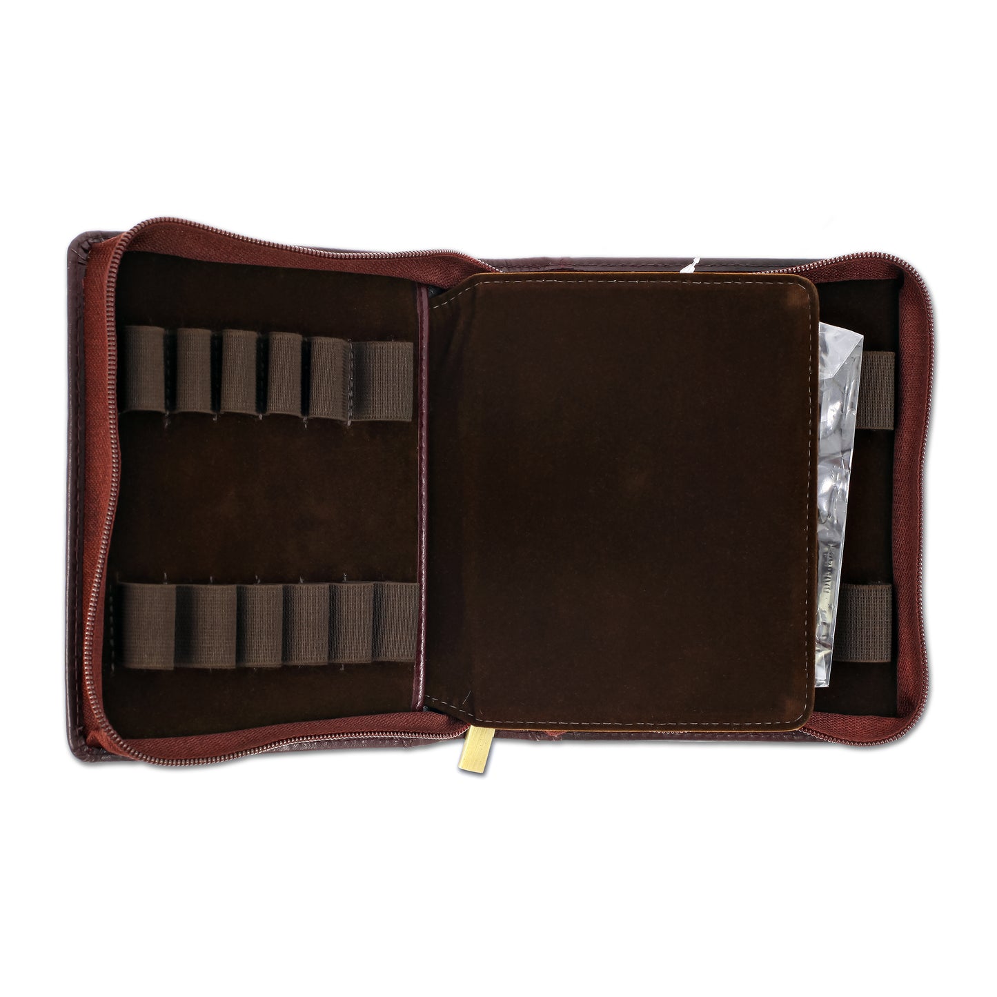 Girologio 12 Zippered Pen Case in Oxblood Cases
