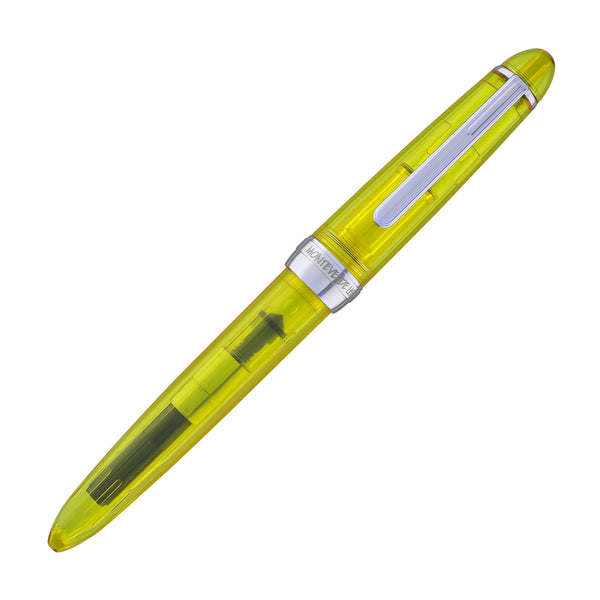 Monteverde Monza ID Fountain Pen in Yellow - Flex Nib