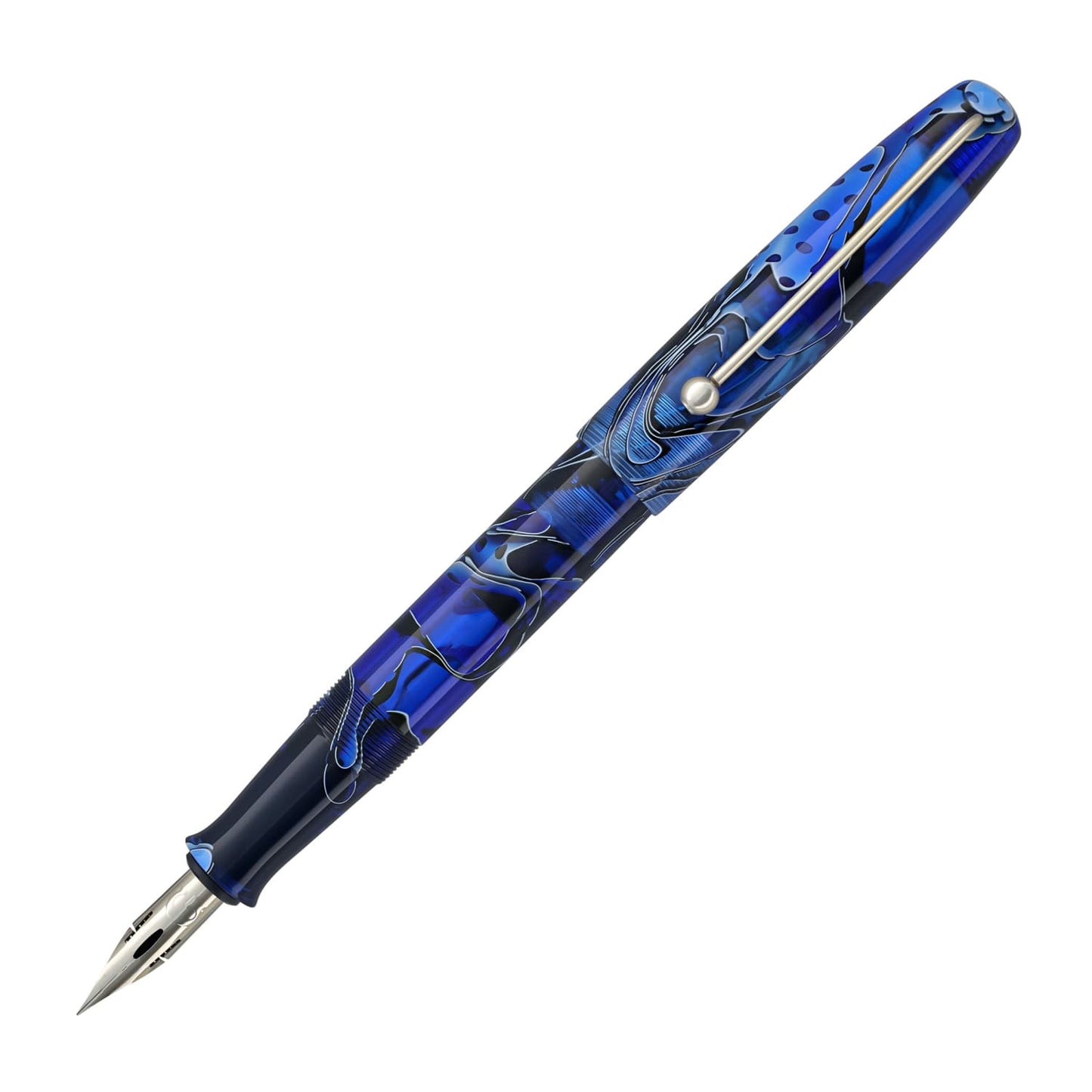 Desiderata Soubriquet Fountain Pen in Sapphire - Flexible Zebra G Nib Fountain Pen