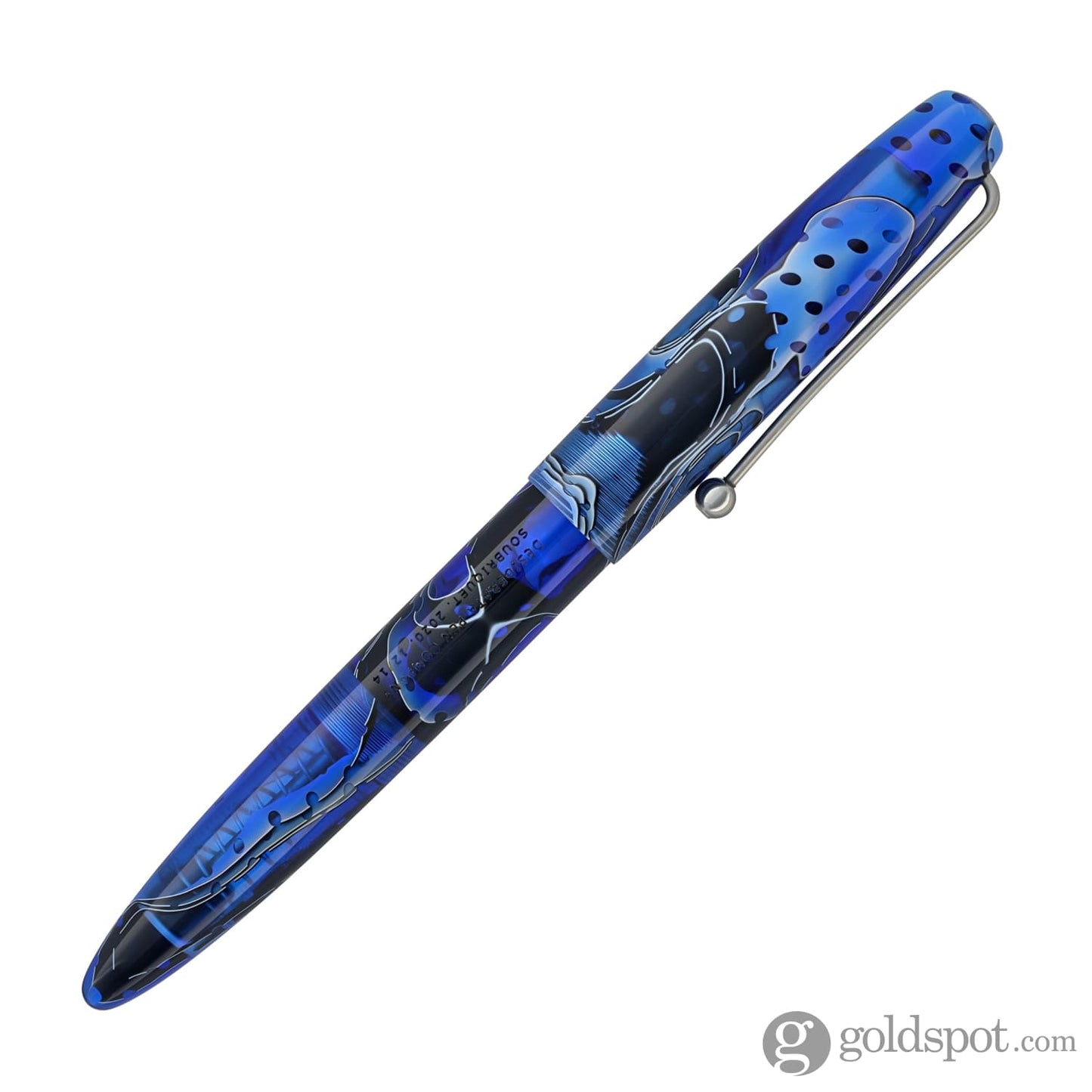 Desiderata Soubriquet Fountain Pen in Sapphire - Flexible Zebra G Nib Fountain Pen