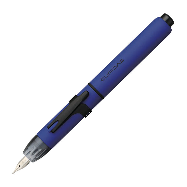 Platinum Curidas Retractable Matte Blue Fountain Pen Fountain Pen