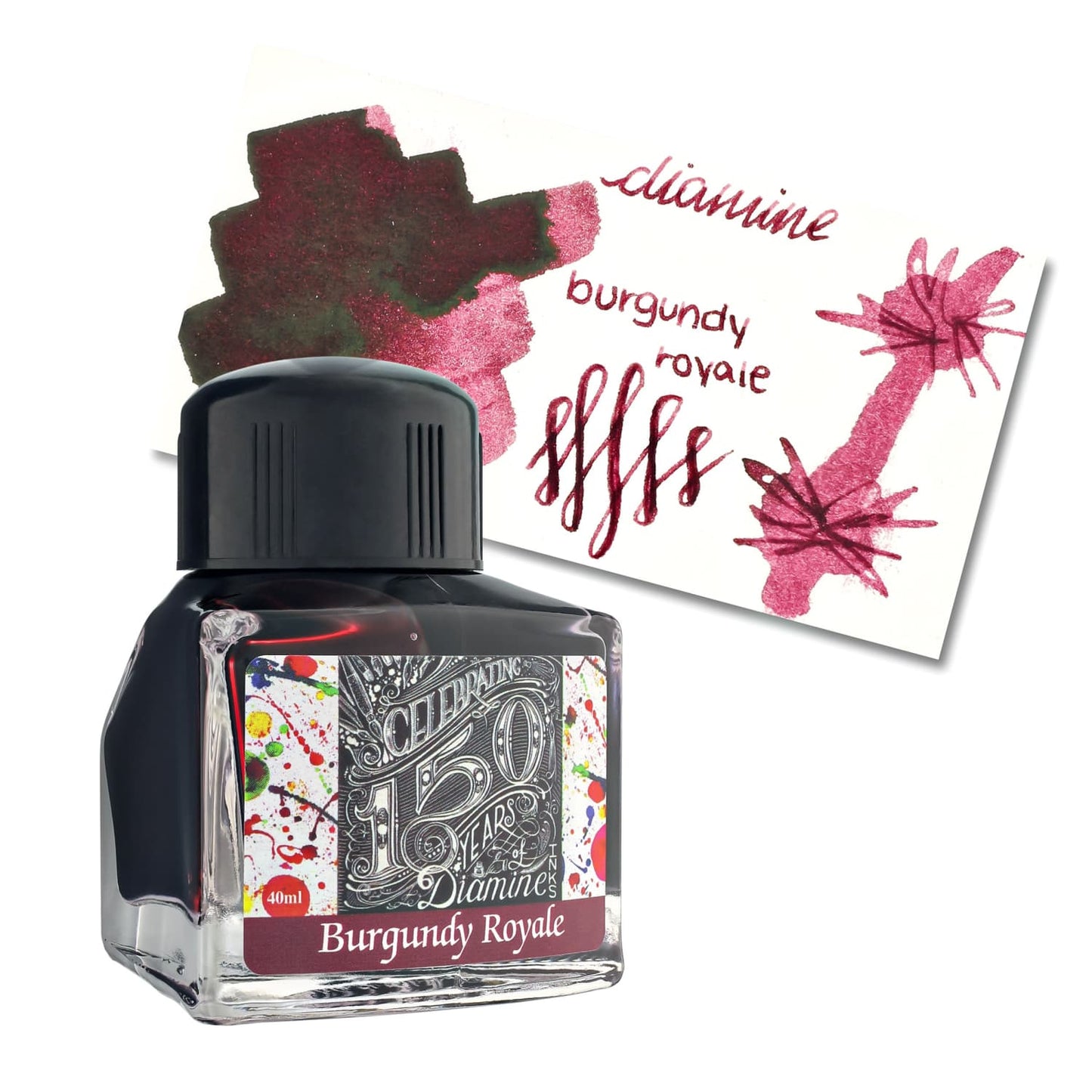 Diamine 150th Anniversary Bottled Ink in Burgundy Royale - 40 mL Bottled Ink