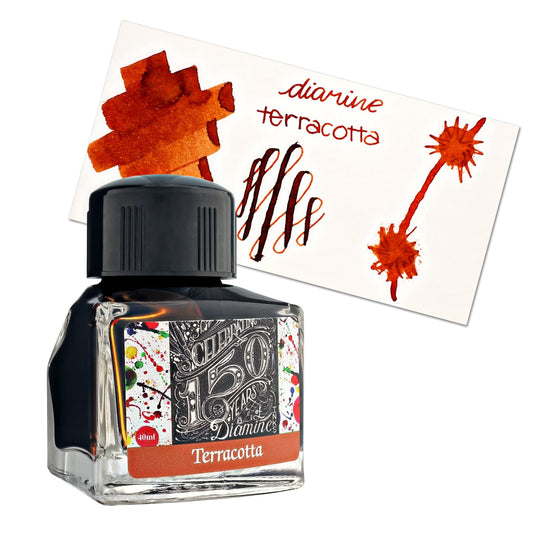 Diamine 150th Anniversary Bottled Ink in Terracotta - 40 mL