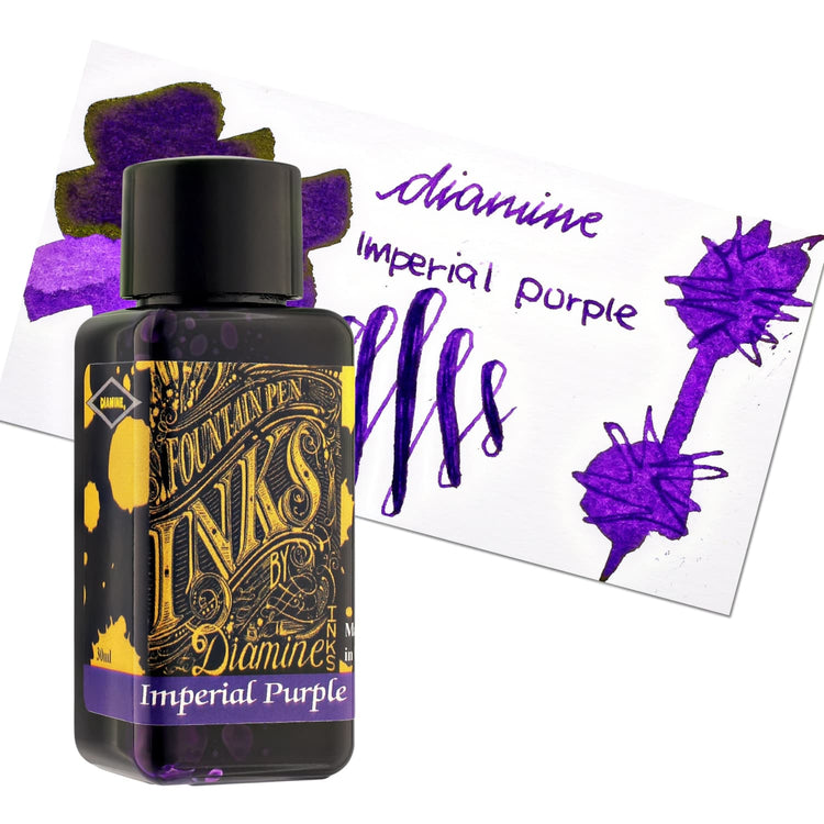 Diamine Bottled Ink and Cartridges in Imperial Purple Bottled Ink