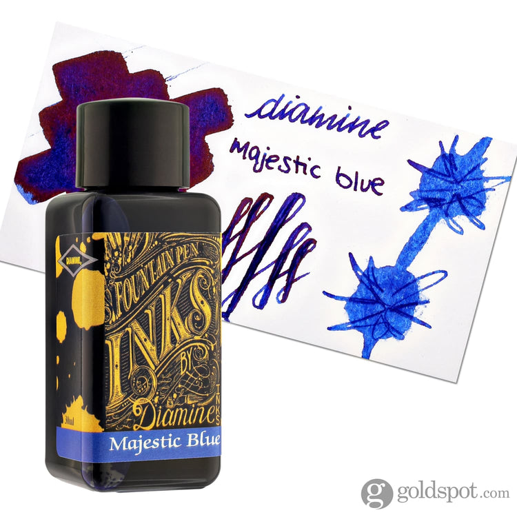 Diamine Bottled Ink and Cartridges in Majestic Blue 30ml Bottled Ink