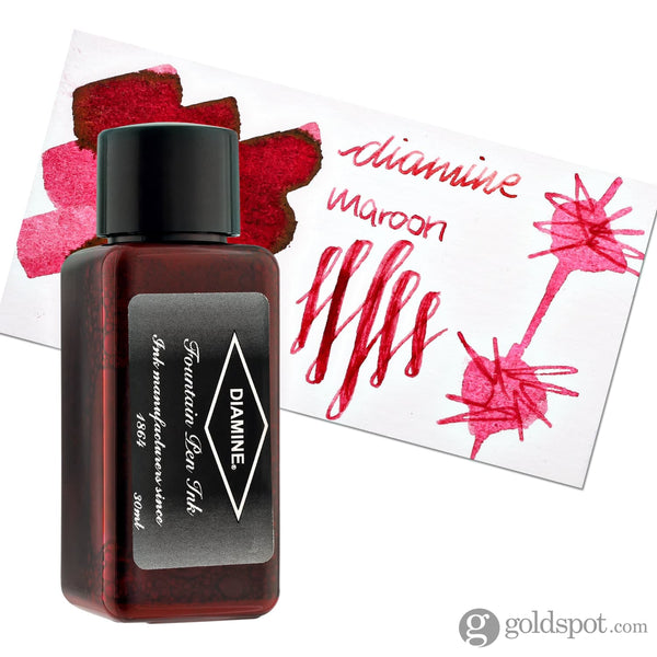 Diamine Bottled Ink and Cartridges in Maroon Pink 30ml Bottled Ink