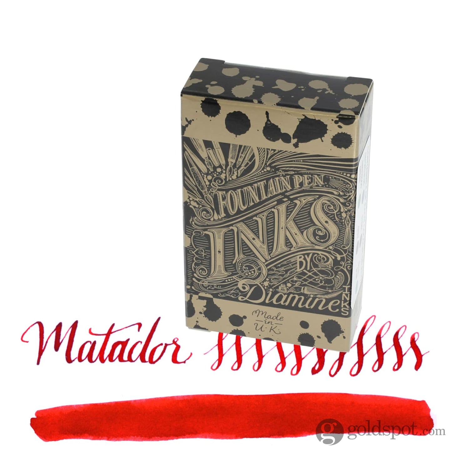 Diamine Bottled Ink and Cartridges in Matador Orange Cartridges Bottled Ink