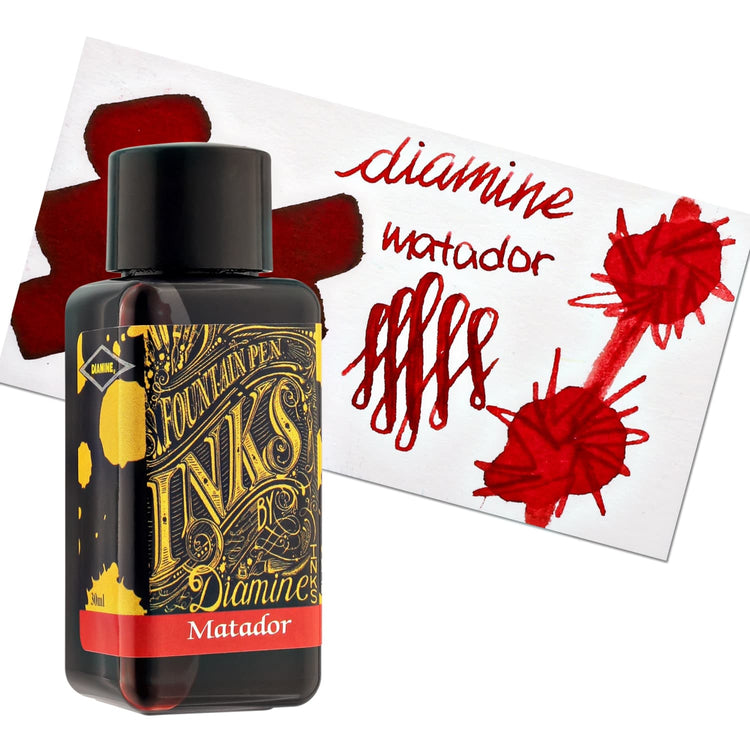 Diamine Bottled Ink and Cartridges in Matador Orange Bottled Ink