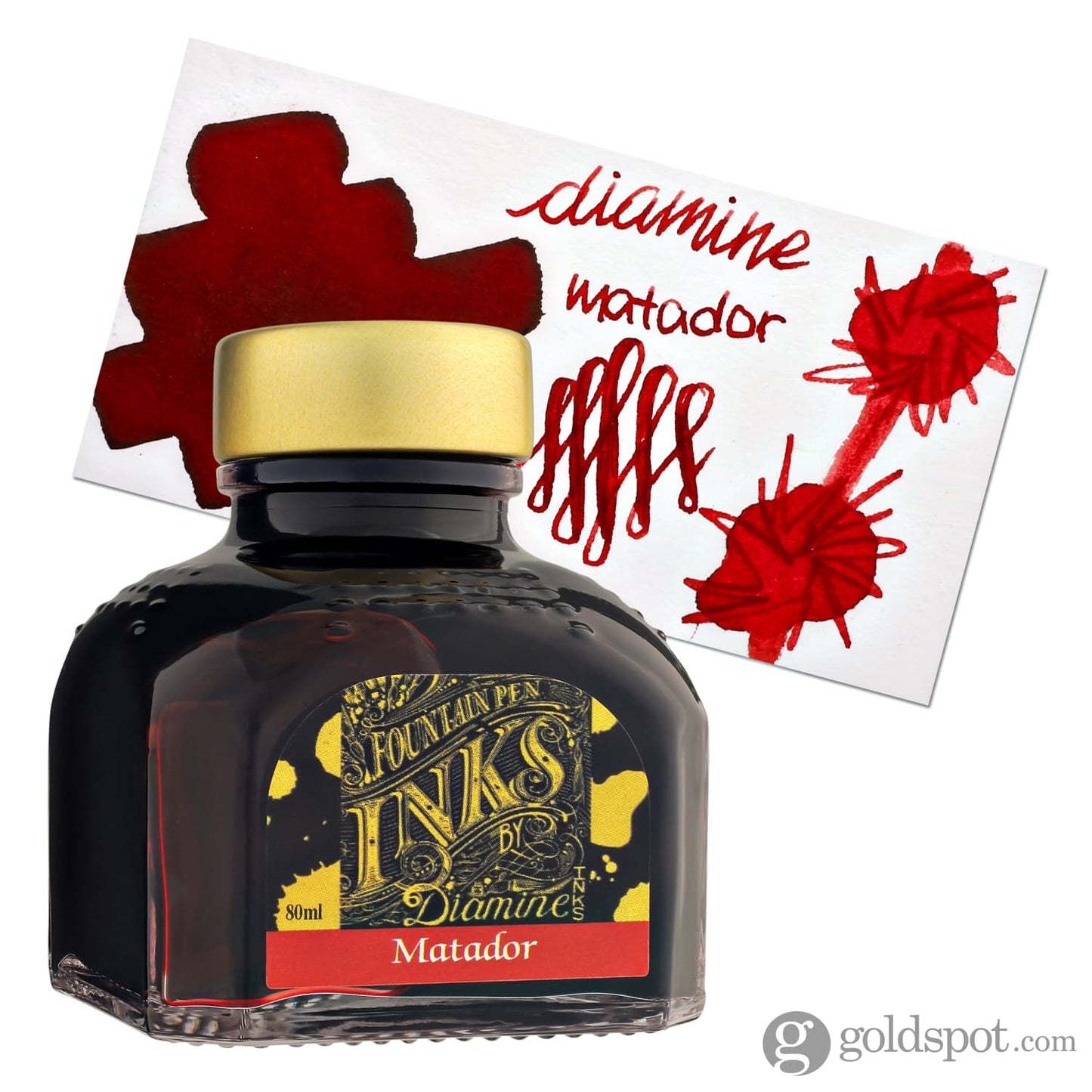 Diamine Bottled Ink and Cartridges in Matador Orange 80ml Bottled Ink