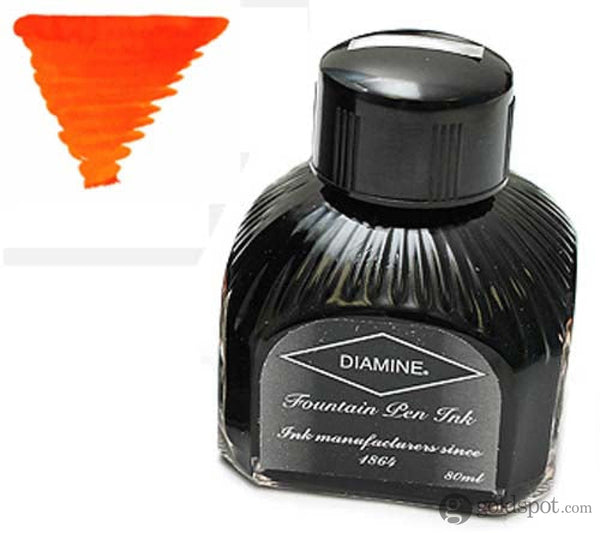 Diamine Bottled Ink and Cartridges in Orange 80ml Bottled Ink