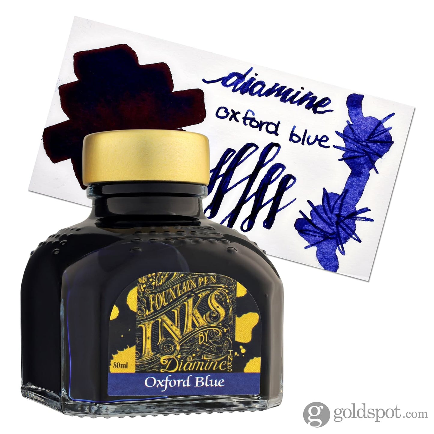 Diamine Bottled Ink and Cartridges in Oxford Blue 80ml Bottled Ink