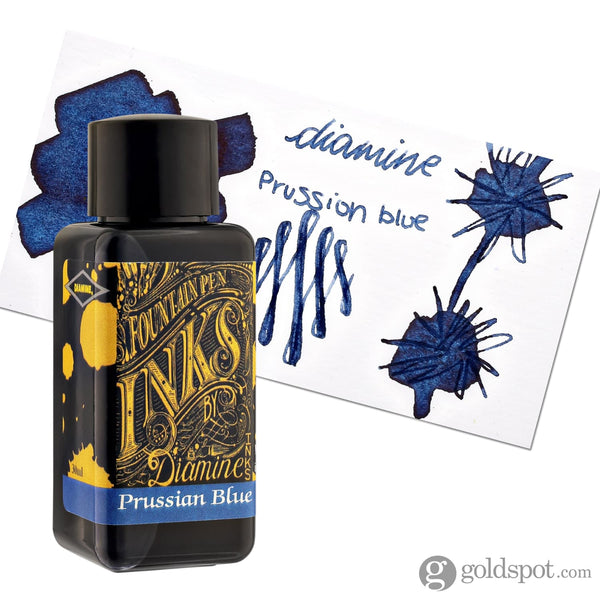 Diamine Bottled Ink and Cartridges in Prussian Blue 30ml Bottled Ink