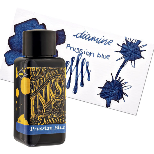 Diamine Bottled Ink and Cartridges in Prussian Blue Bottled Ink